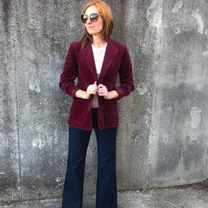 Vintage Velvet Blazer Jacket